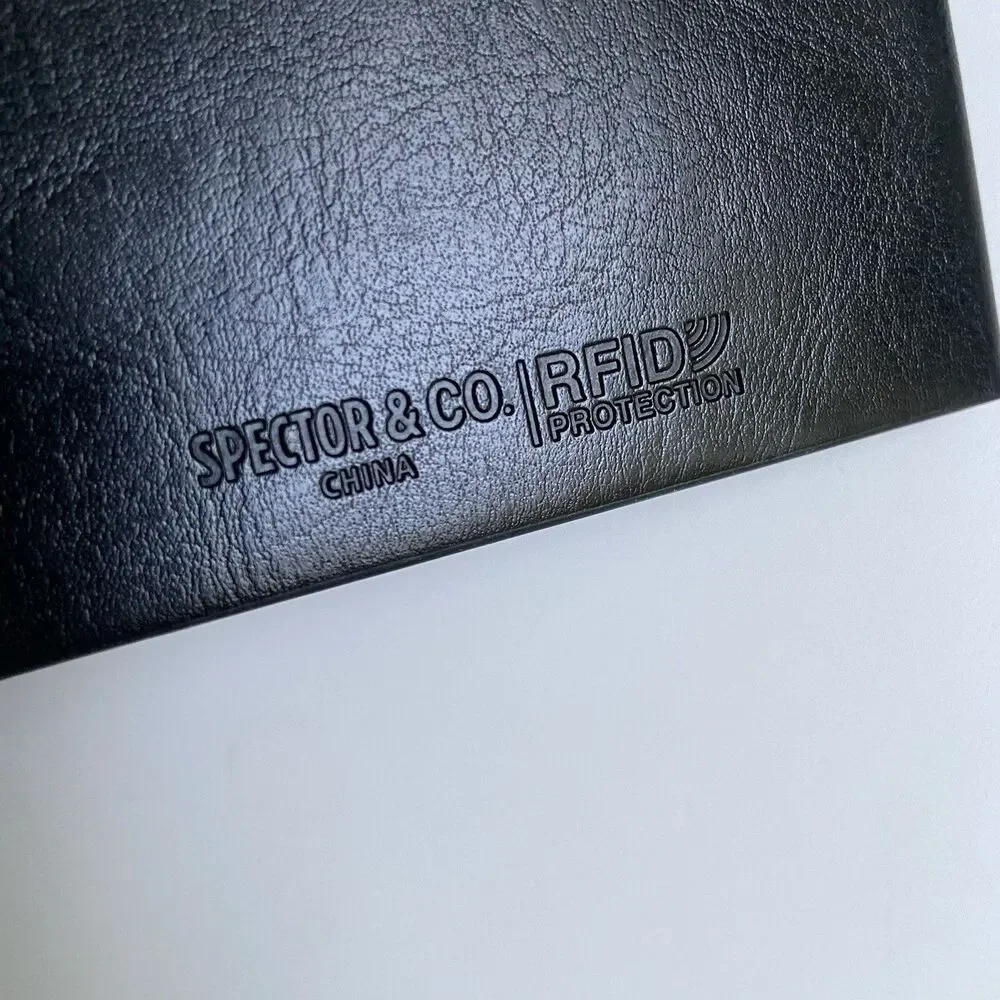 Starbucks Passport Holder Wallet Black RFID-Blocking Protection Tech Embossed